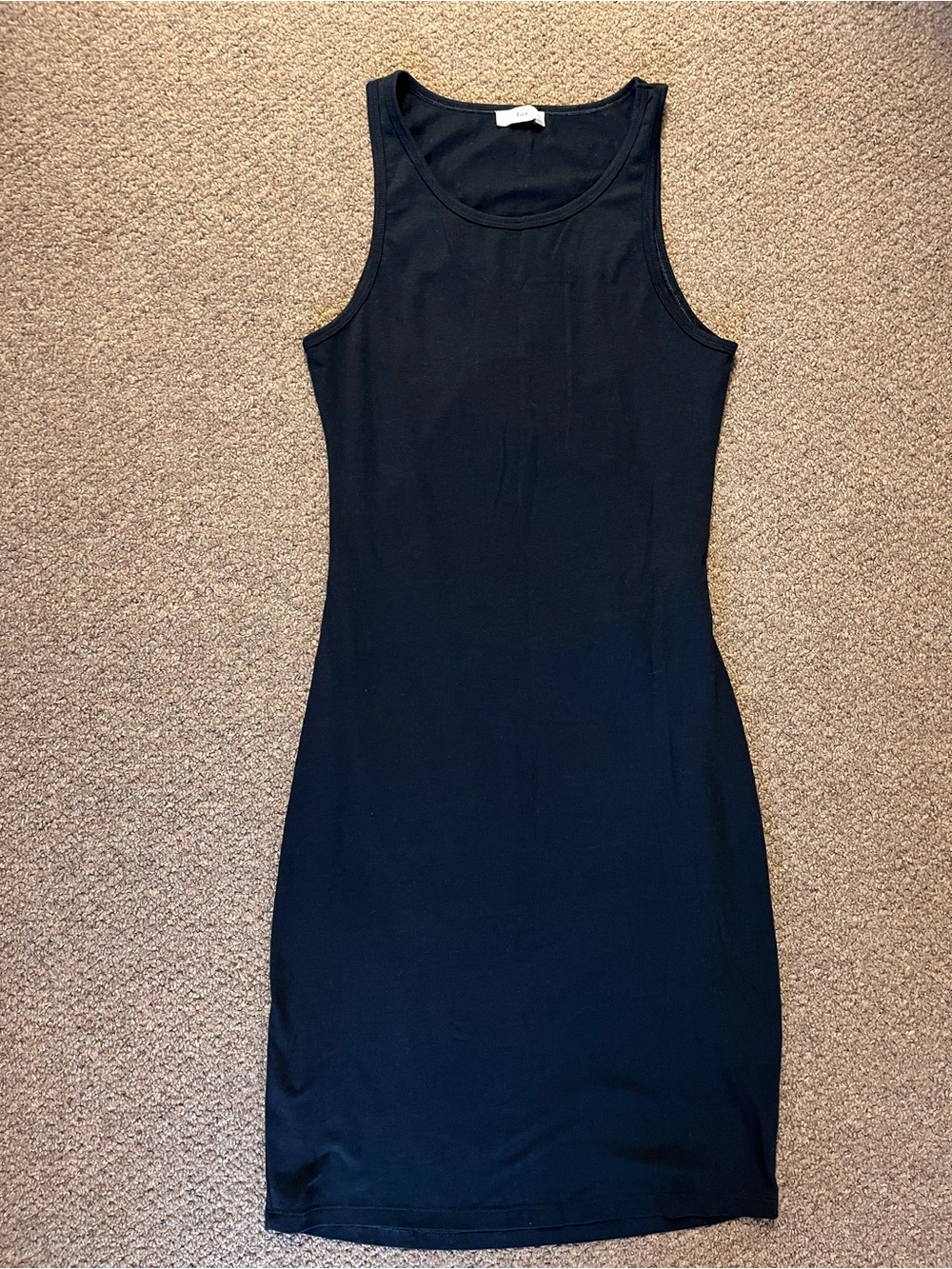 TNA Black Sleeveless Midi Tank Dress